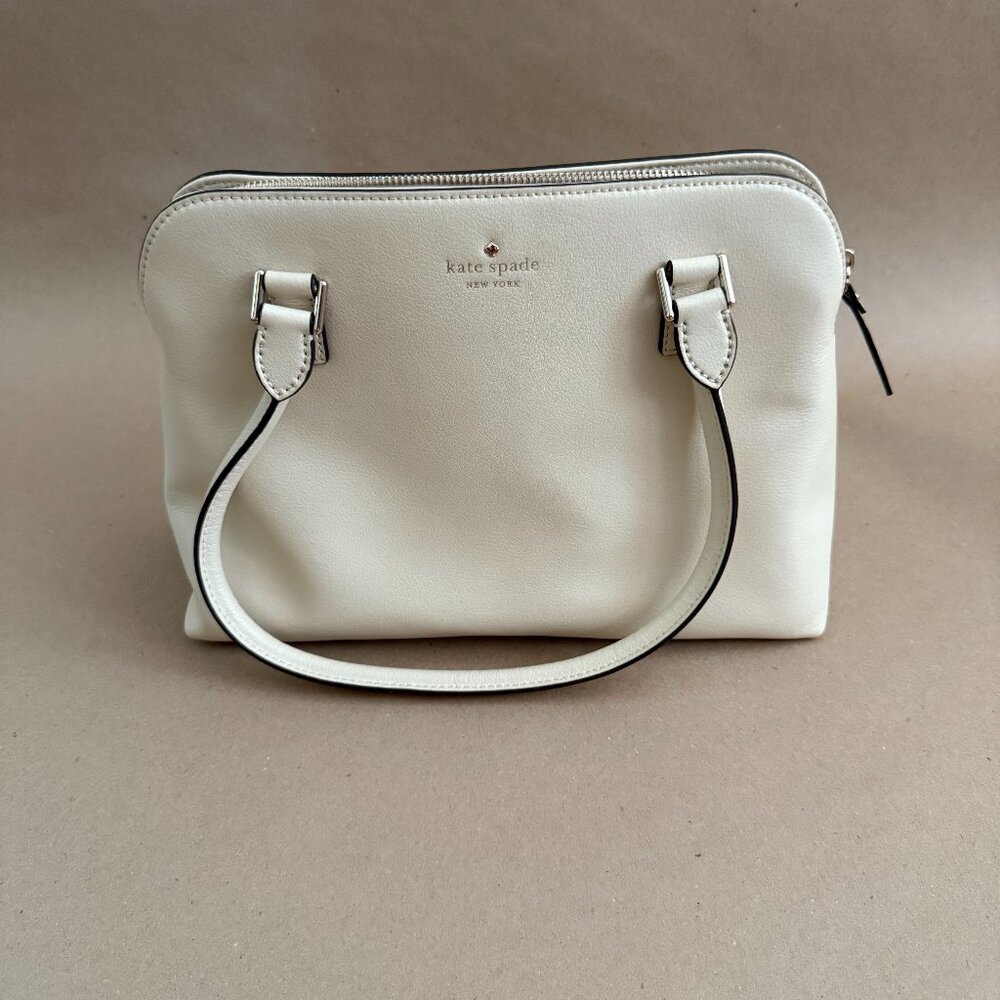Kate Spade Darcy Small Satchel in Parchment Color